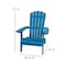 Flash Furniture All-Weather Folding Adirondack Chair in Blue JJ-C14505-BLU-GG - alternate 8